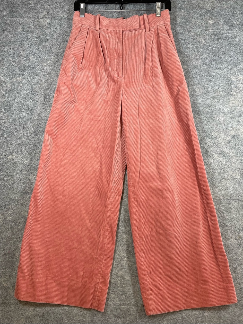 Banana Republic Pink Corduroy Wide Leg Pants Cotton Size 2 High Rise Retro Chic